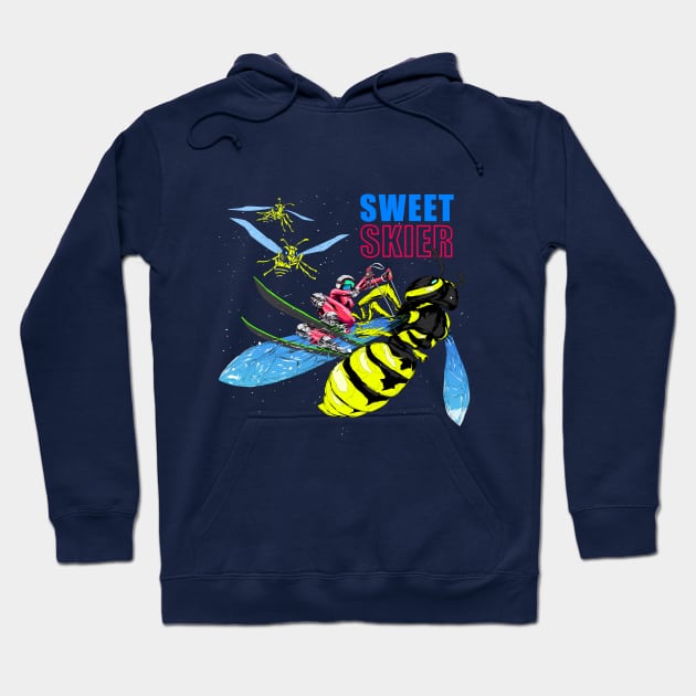 sweet skier Hoodie by rustam_ha